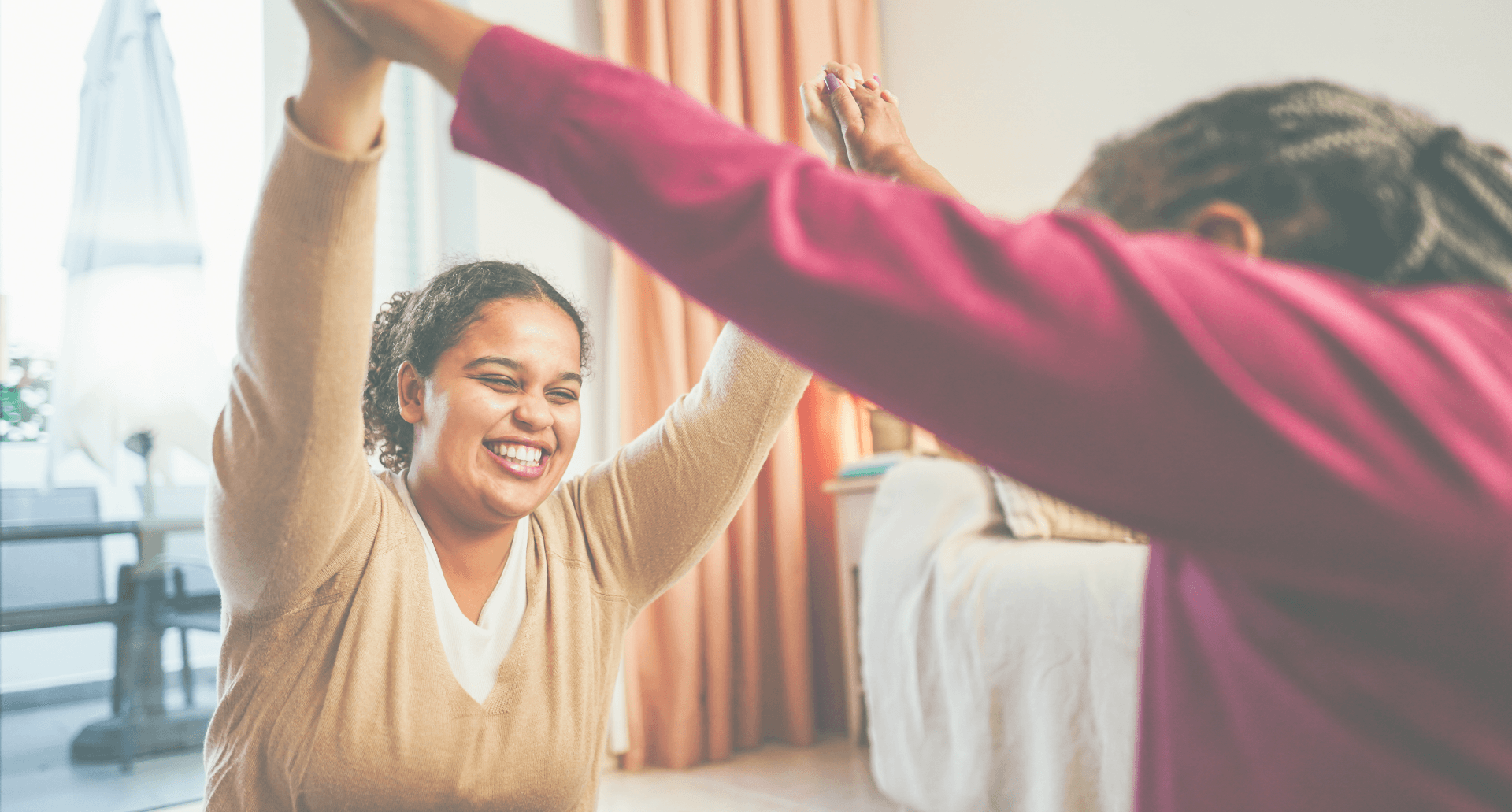 Background image of a professional workplace